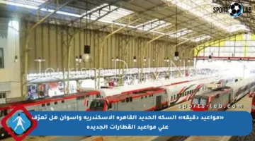 «مواعيد دقيقة» السكة الحديد القاهرة الإسكندرية وأسوان هل تعرّف على مواعيد القطارات الجديدة